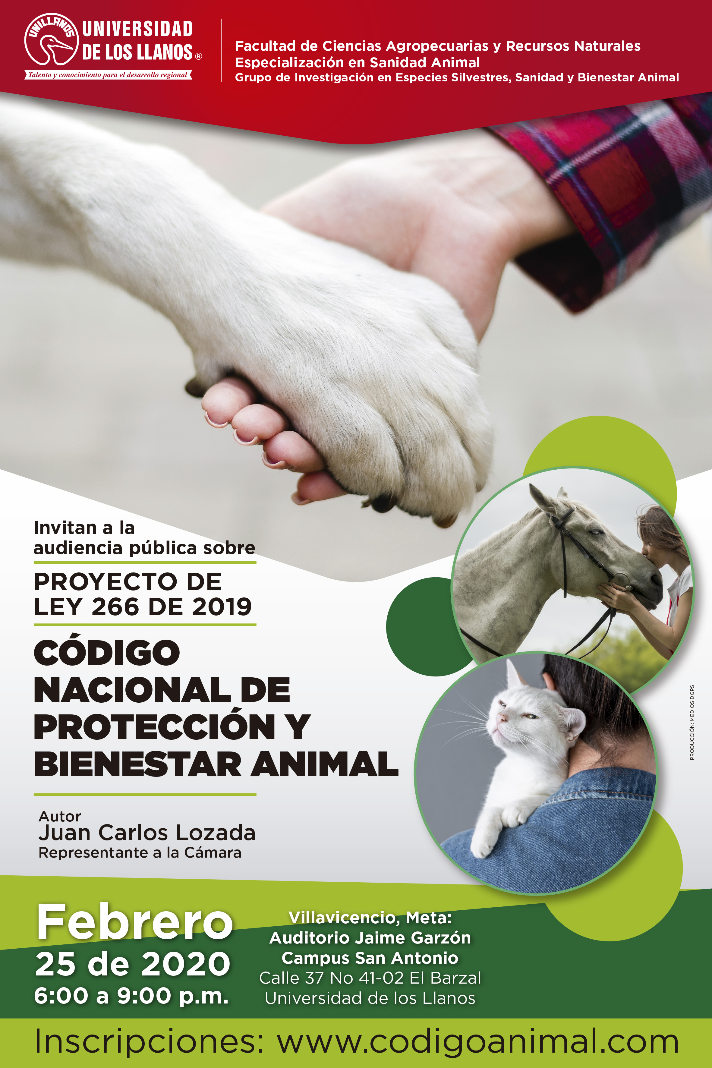 Unillanos aporta en la construcción del Código Nacional de Protección y Bienestar Animal Unillanos aporta en la construcción del Código Nacional de Protección y Bienestar Animal